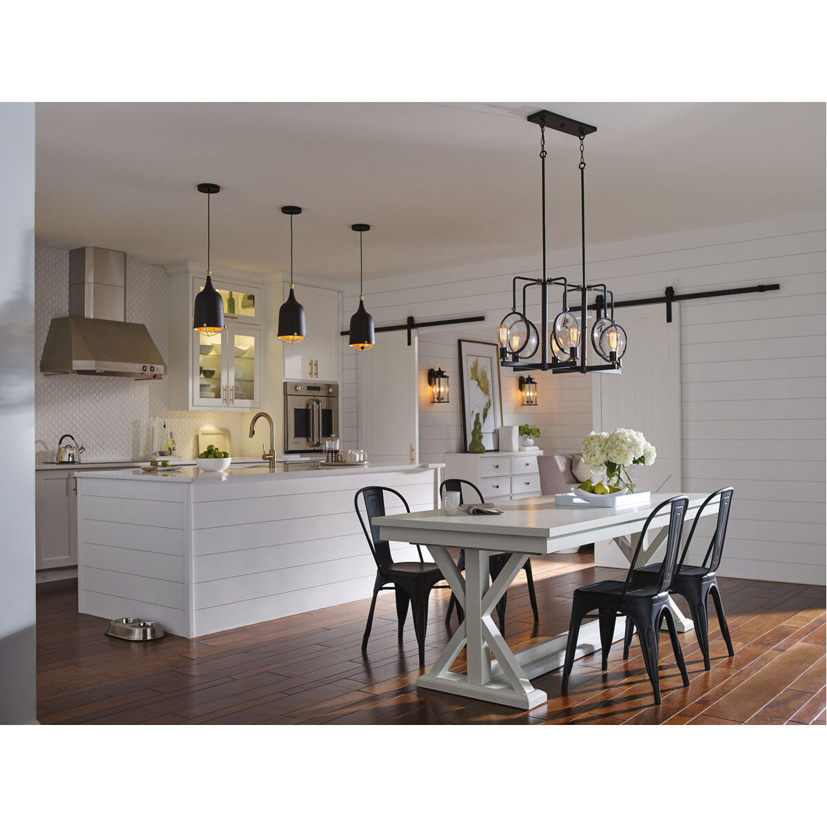 Era 1 Light Matte Black Pendant Ceiling Light, Design Series